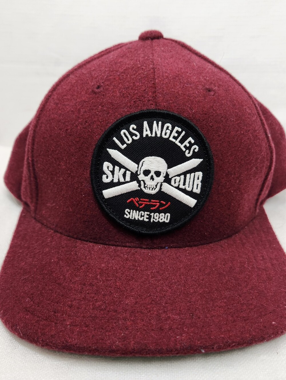 The Hundreds Mens Adjustable Los Angeles Ski Club Red Green Flat Brim